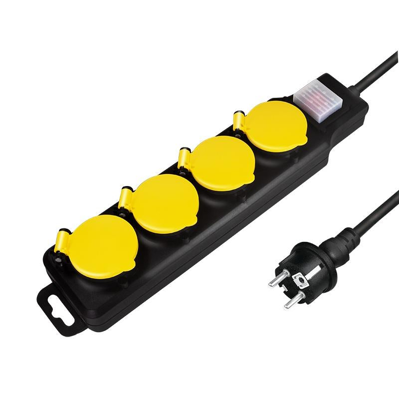 Listwa zasilająca LogiLink LPS254 4 gniazda ON/OFF 1,5m, zewnętrzna, IP44