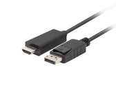Kabel adapter Lanberg DisplayPort (M) V1.1 - HDMI (M) 1,8m czarny