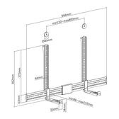 Uchwyt na soundbar regulowany Maclean MC-465 głębokość 86~155mm 15kg max.