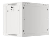 Szafa instalacyjna Rack wisząca 19" 9U 600x450 szara drzwi metalowe Lanberg (flat pack)