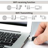 Karta sieciowa Qoltec Bezprzewodowy Ultra szybki mini adapter WiFi Standard AC | BT 4.0 USB | 600Mbps