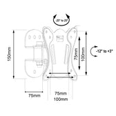 Uchwyt do telewizora lub monitora Maclean MC-415, max. VESA 100x100, 13-32", 30kg, czarny