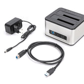 Stacja dokująca DIGITUS USB 3.0 Super Speed do 2x SSD/HDD 2.5/3.5"SATA III max. 2x20TB z funkcją klonowania