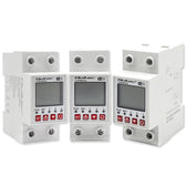 Przekaźnik Qoltec 63A na szynę DIN z licznikiem energii elektyrcznej | Timer | TUYA | Wi-Fi | LED