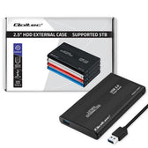 Obudowa Qoltec na dysk HDD/SSD 2.5" SATA3 | USB 3.0 | Czarna