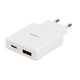 Ładowarka sieciowa iBOX C-43 Slim USB A+C 30W biała