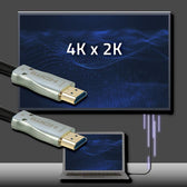 Kabel Qoltec HDMI v.2.0 | High speed | 4K | 60Hz | AOC | GOLD | 20m