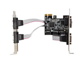 Karta Lanberg PCI Express -> COM 9Pin x4 + śledzie low profile