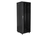 Szafa instalacyjna Rack stojąca 19" 37U 600x600 czarna Lanberg (flat pack)