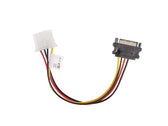 Kabel adapter Lanberg SATA zasilający(M) -> Molex(F) 0,15m