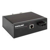 Media konwerter Intellinet 10/100Base-TX RJ45/100Base-FX SC SM przemysłowy DIN