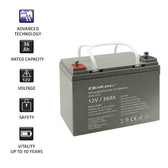 Akumulator AGM Qoltec 12V | 36Ah | max.540A