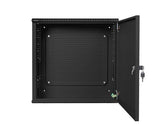 Szafa instalacyjna Rack Wisząca 19" 6U+3U 540x200 Niskoprofilowa Czarna Lanberg (złożona)