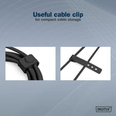 Kabel zasilający DIGITUS silikonowy USB-A - USB-C, USB 2.0 60W, 2m czarny