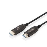 Kabel DIGITUS połączeniowy hybrydowy HDMI AOC HDMI-A męski-męski HDMI 2.1 UHD-2 8K@60Hz 48Gbps HDR, eARC, HDCP 2.2, CEC 80m