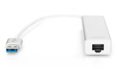 Hub/Koncentrator 3-portowy DIGITUS USB 3.0 SuperSpeed z Gigabit LAN adapter