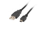 Kabel USB 2.0 Lanberg mini AM-BM5P(CANON) 1,8m czarny