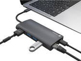 Stacja dokująca USB Natec Fowler 2 V2 Multiport USB-C -> HUB USB 3.0 3x, Hdmi 4k, USB-C, RJ45, SD, Micro SD