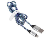Kabel Tracer USB 2.0 iPhone AM - Lightning 1m czarno-niebieski