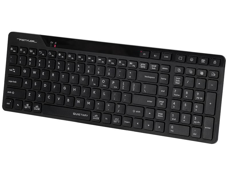 Klawiatura bezprzewodowa A4Tech Bloody FBK27CAS Black 2.4GHz+BT (Silent)