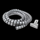 Organizer kabli LogiLink KAB0013 spiralny, 2.5m, srebrny