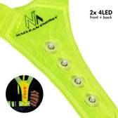 Szelki LED dla biegaczy, rowerzystów Maclean MCE425