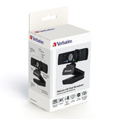 Kamera internetowa Verbatim AWC-03 4K UHD USB 2.0 z podwójnym mikrofonem czarna