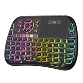 Klawiatura bezprzewodowa RGB SAVIO KW-04 BT + 2.4 GHz, TV Box, Smart TV, Konsole, PC, podświetlana