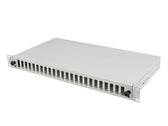 Przełącznica światłowodowa Lanberg 24xSC Duplex / 24xLC Quad RACK 19" 1U Szara + akcesoria