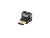 Adapter Lanberg HDMI(F)->HDMI(F) 8K kątowy góra aluminimum srebrny