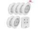 Zestaw 6 lamp LED Maclean MCE165 z pilotem na baterie 3xAAA