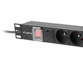Listwa zasilająca Lanberg do RACK 1U 16A PDU 7x PL 2m czarna
