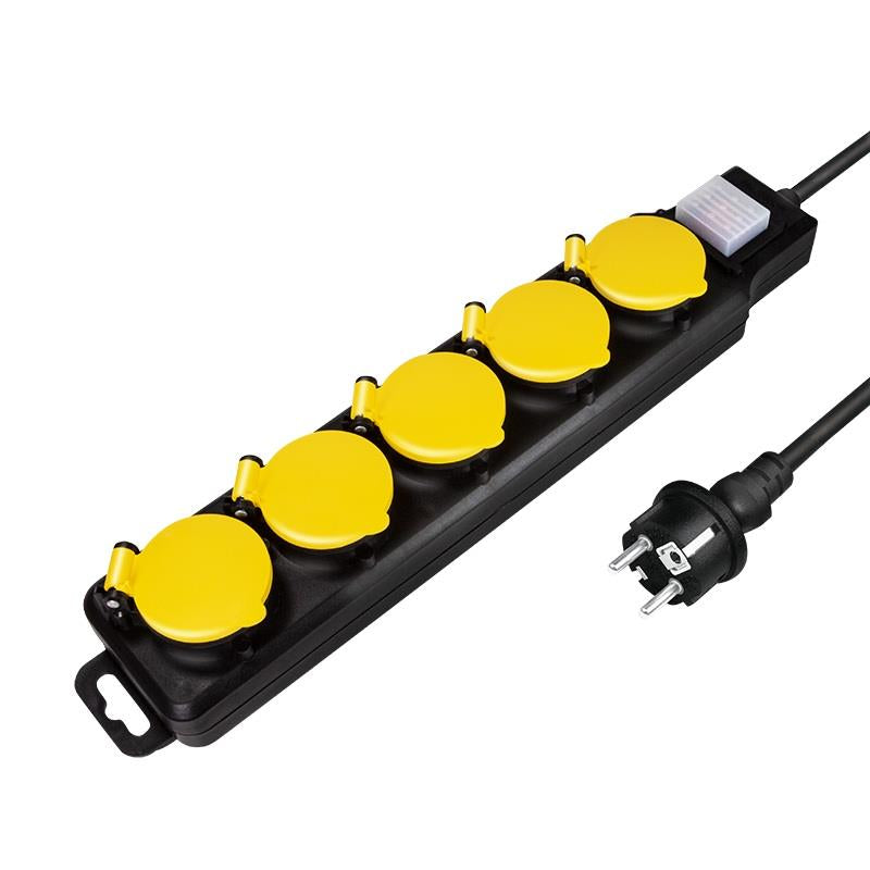 Listwa zasilająca LogiLink LPS255 5 gniazda ON/OFF 1,5m, zewnętrzna, IP44
