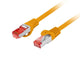 Patchcord Lanberg S/FTP kat.6 3m LSZH CU fluke passed pomarańczowy