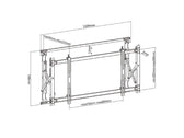Uchwyt do telewizora Maclean MC-846 ultra cienki 55"-60" 35kg max Digital Signage max VESA 800x600