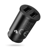 Ładowarka samochodowa everActive CC-25C 2xUSB 12W + kabel USB-C 1m