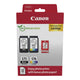 Zestaw tuszy Canon PG-575 Black 5,6 ml 100 str. /CL-576 Color 6,3 ml 100 str. + papier fotograficzny GP-501 Glossy (5438C004)