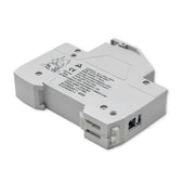 Podstawa bezpiecznikowa Qoltec z diodą + bezpiecznik DC | 1P | 1000V | 20A | 10x38 | solar