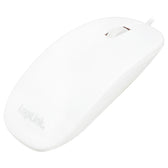 Mysz przewodowa LogiLink ID0062 optyczna USB płaska biała