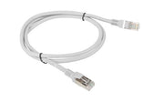 Patchcord Lanberg FTP kat.5e 1m szary