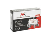 Rozgałęźnik satelitarny Maclean MCTV-495 splitter podwójny 2 wyjścia 1/2 Unicable 5-2400MHz